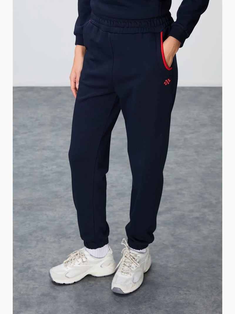 Ensemble de survêtement en molleton color block tommy Bleu Rouge - Kiabi