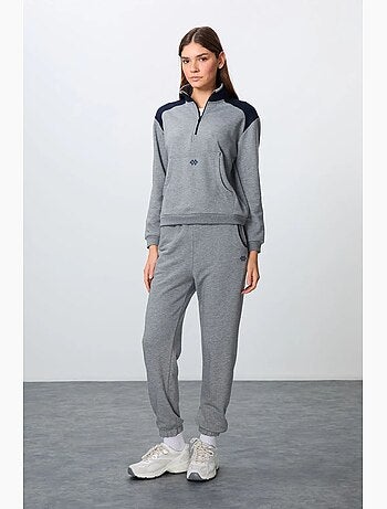 Ensemble de survêtement en molleton color block tommy