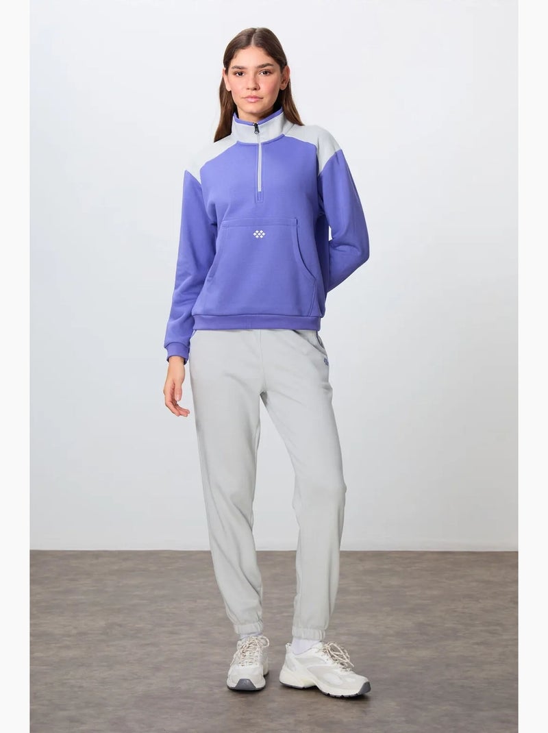 Ensemble de survêtement en molleton color block tommy Lavande - Kiabi