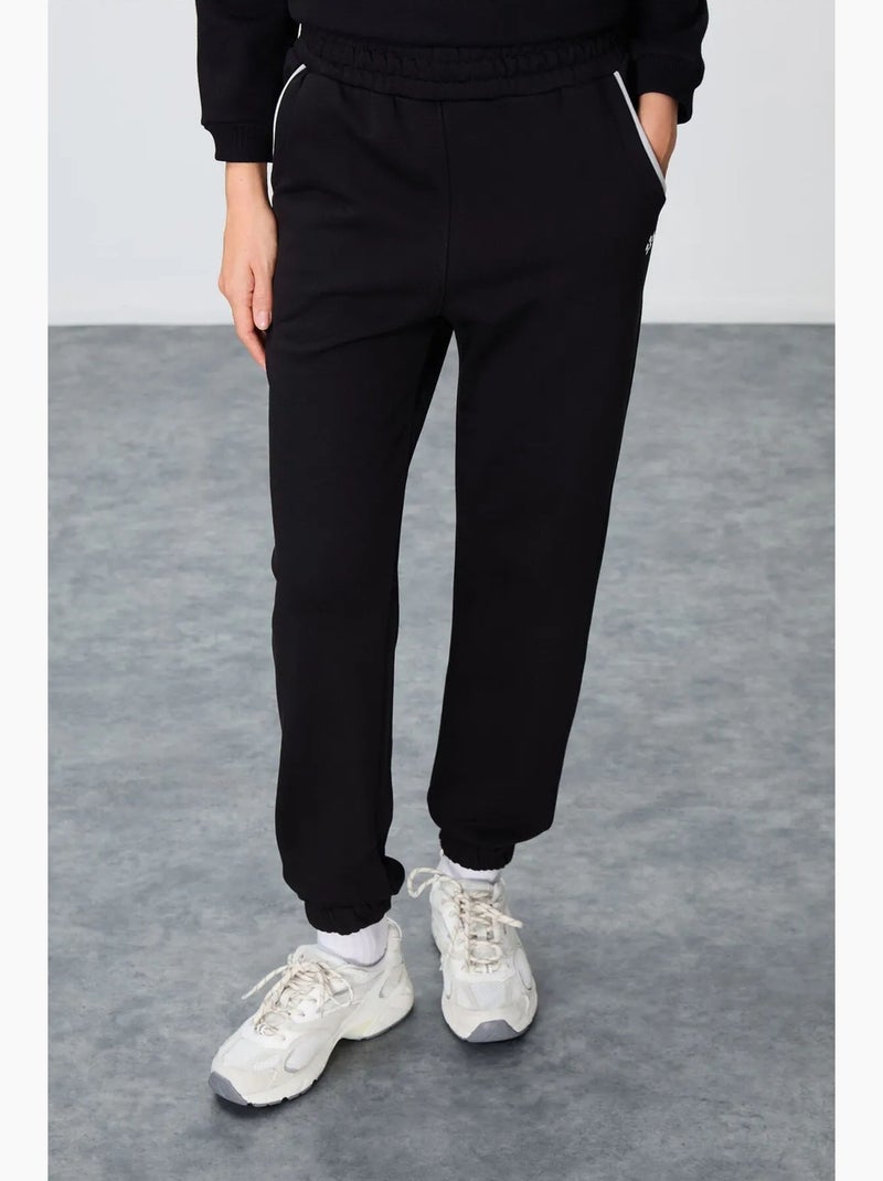 Ensemble de survêtement en molleton color block tommy Noir Blanc - Kiabi