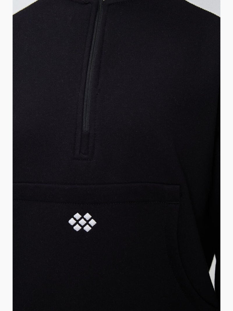 Ensemble de survêtement en molleton color block tommy Noir Blanc - Kiabi