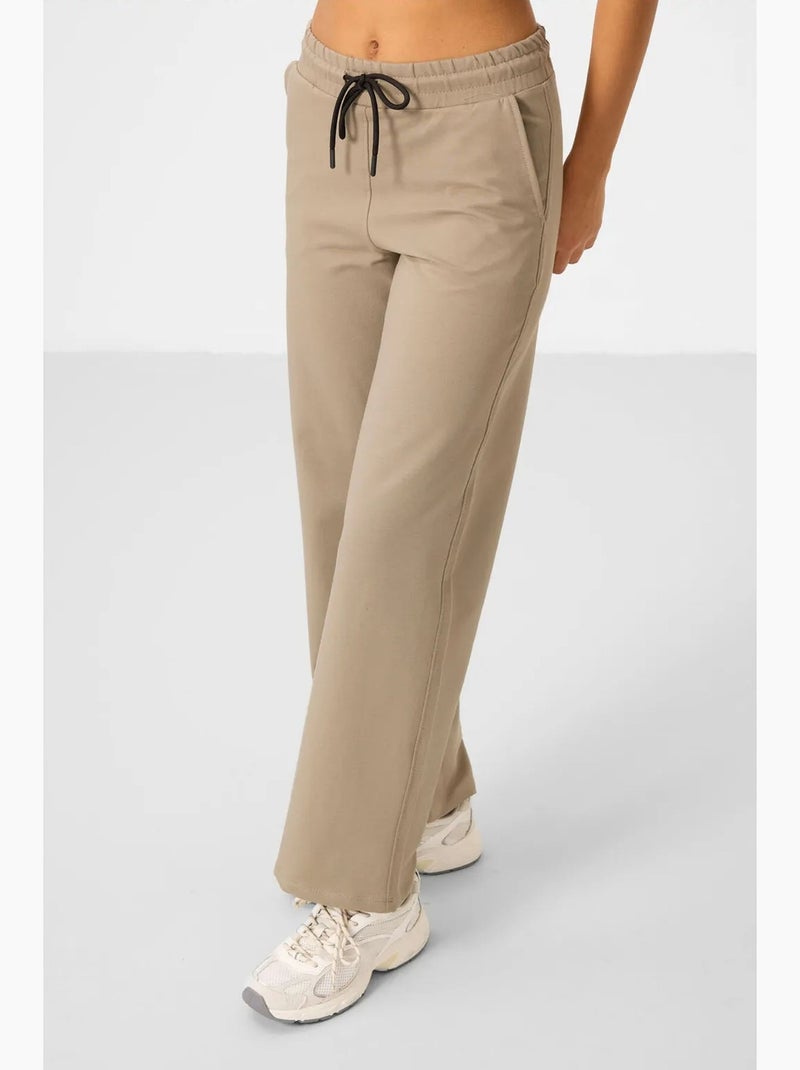 Ensemble de survêtement en molleton tommy Beige argile - Kiabi