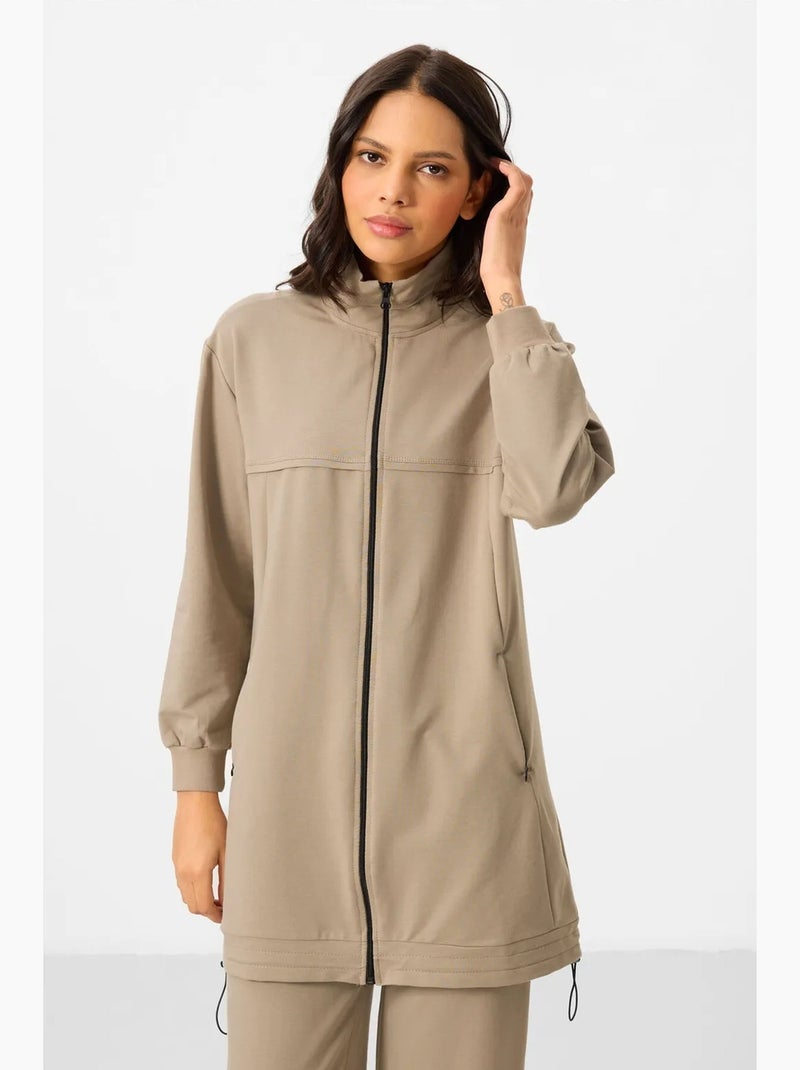 Ensemble de survêtement en molleton tommy Beige argile - Kiabi