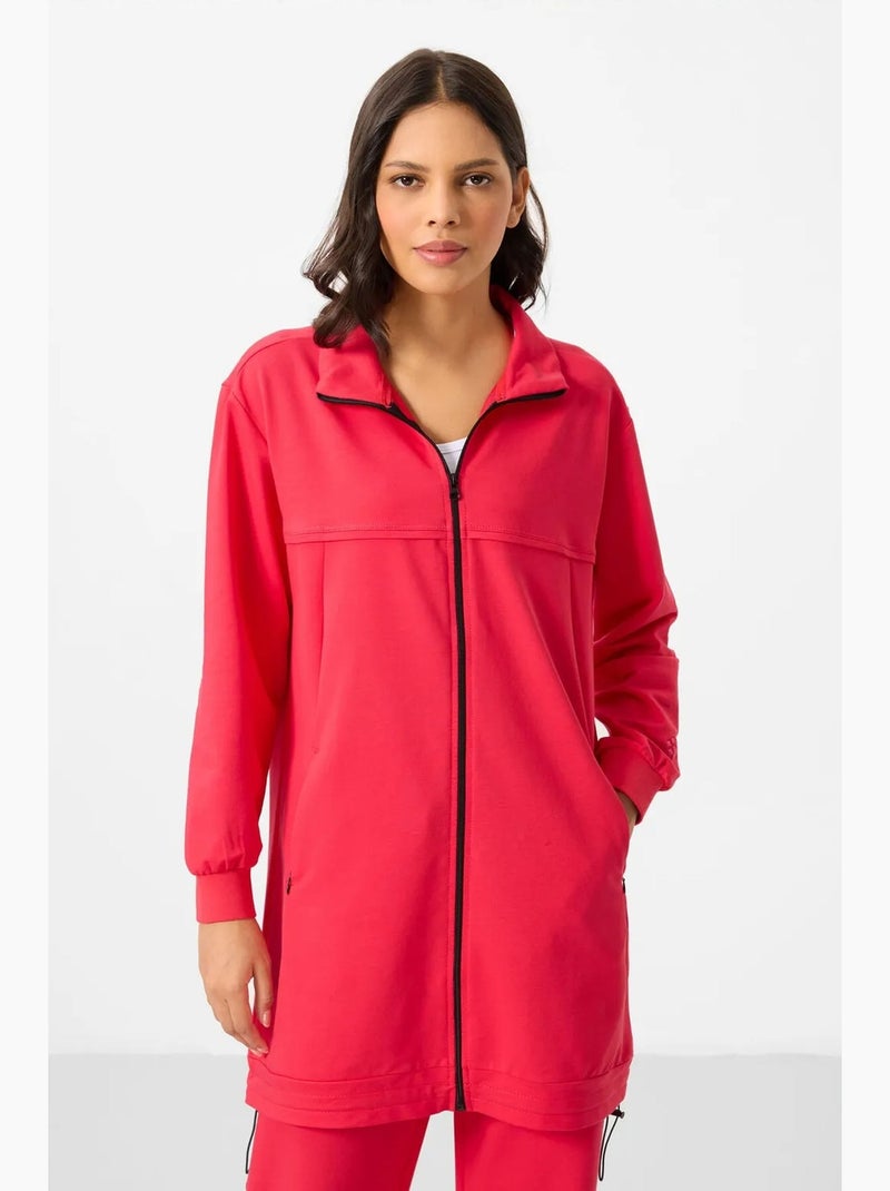 Ensemble de survêtement en molleton tommy Rose fluo/Solinotes - Kiabi