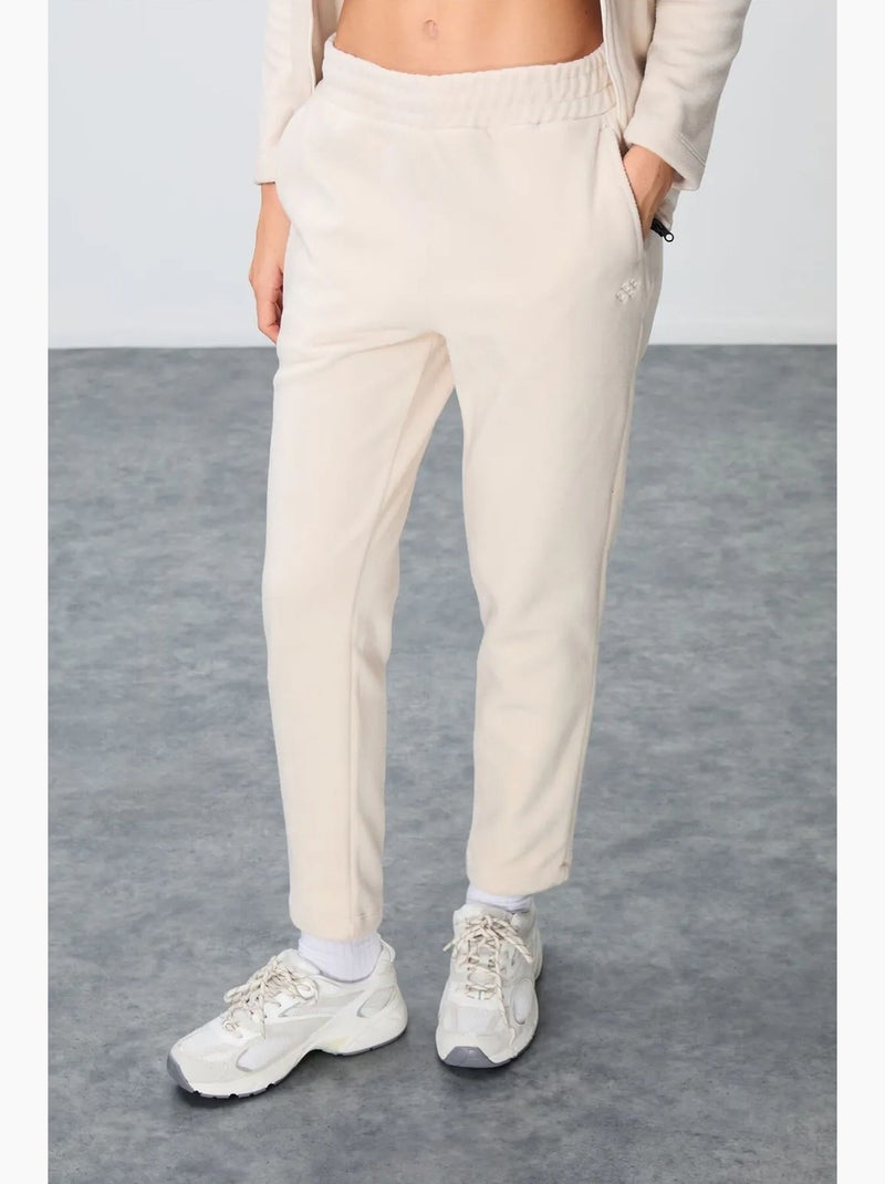 Ensemble de survêtement femme à zip et manches longues tommy Ecru - Kiabi