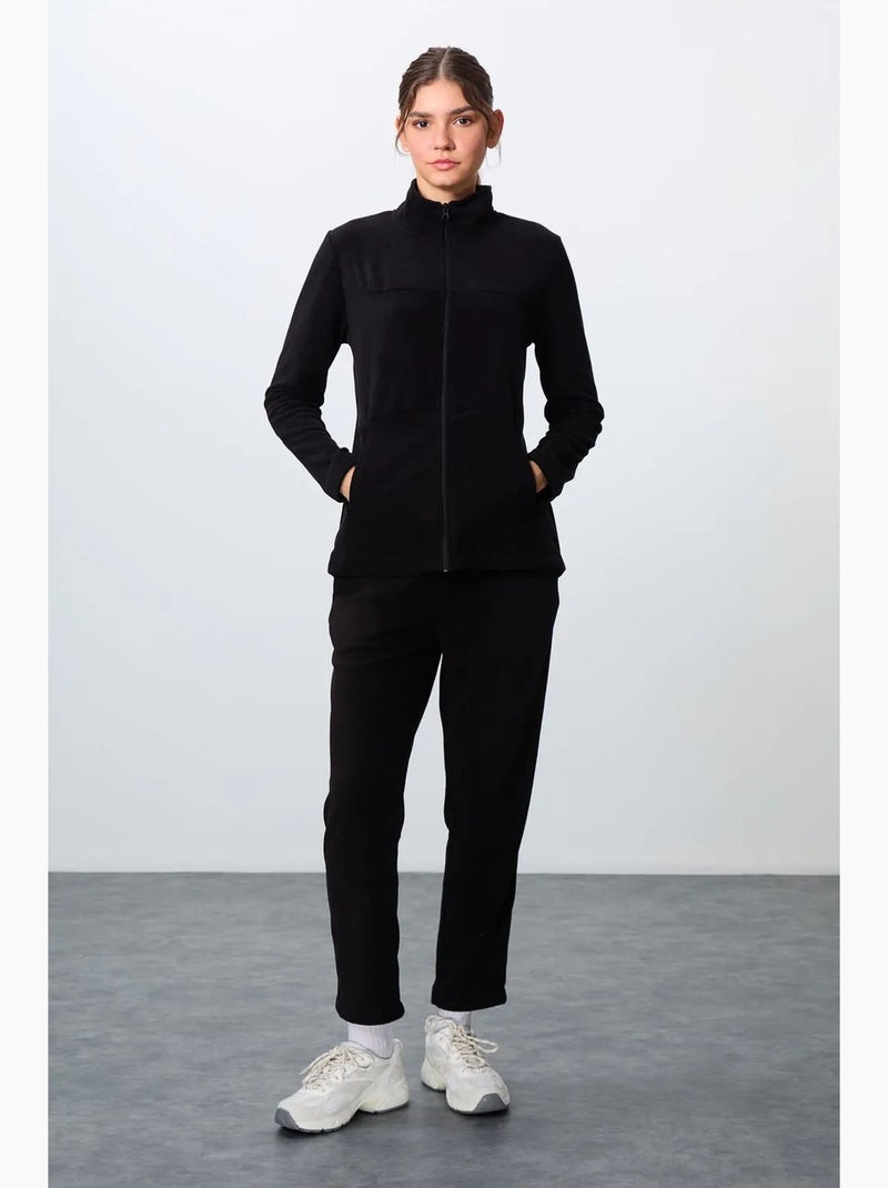 Ensemble de survêtement femme à zip et manches longues tommy Noir - Kiabi