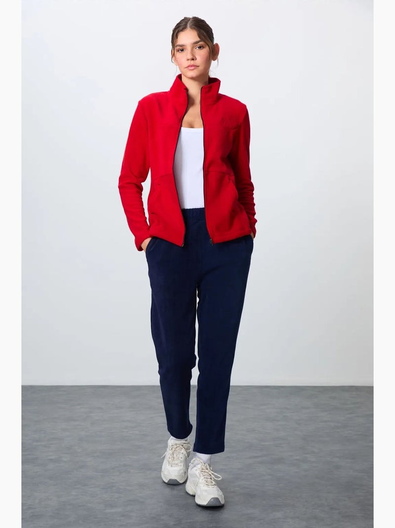 Ensemble de survêtement femme à zip et manches longues tommy Rouge - Kiabi