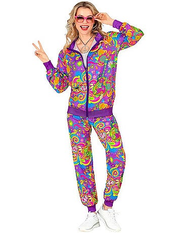 Ensemble de survêtement hippie Neon Flower Power