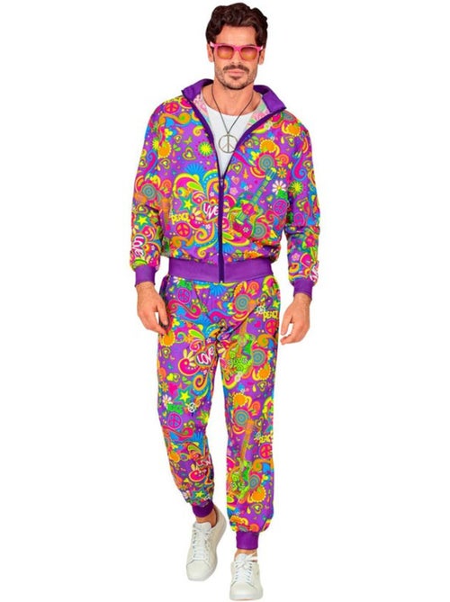 Ensemble de survêtement hippie Neon Flower Power - Kiabi