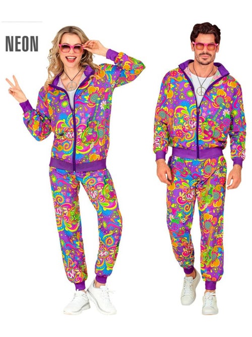 Ensemble de survêtement hippie Neon Flower Power - Kiabi