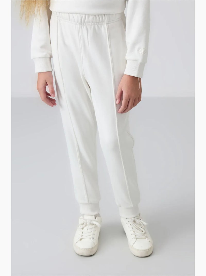 Ensemble de survêtement jeunesse oversize long tommy Blanc cassé - Kiabi
