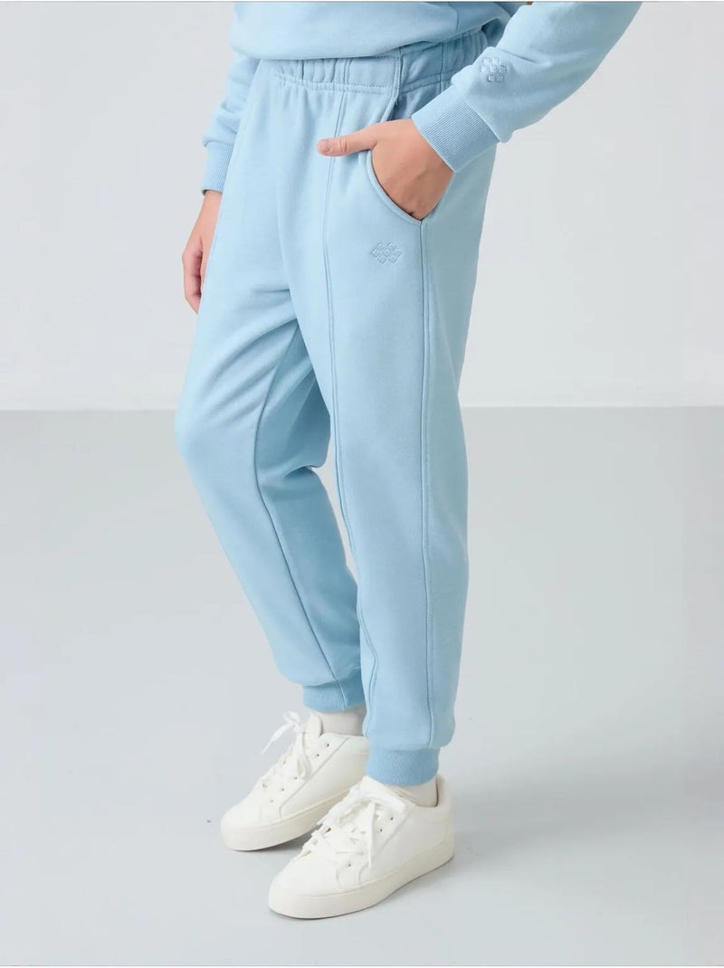 Ensemble de survêtement jeunesse oversize long tommy Bleu ciel - Kiabi