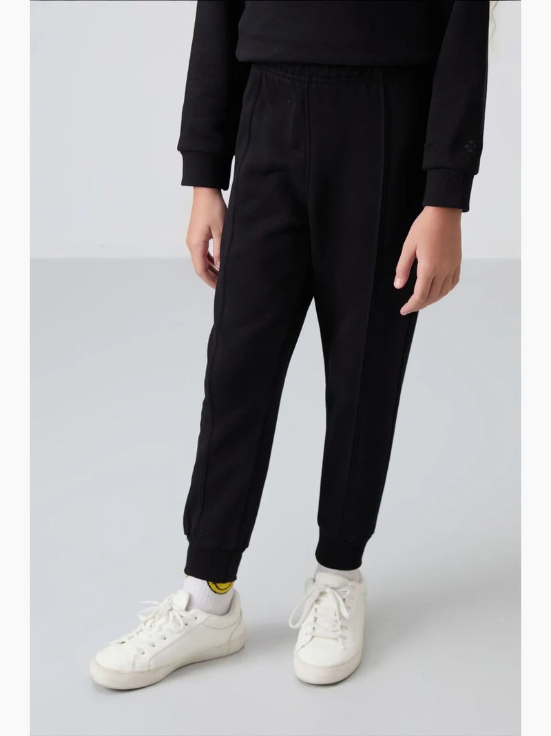 Ensemble de survêtement jeunesse oversize long tommy Noir - Kiabi