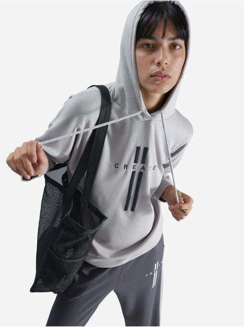 Ensemble de survêtement long rayé à capuche et jambes larges - Kiabi Ensemble de survêtement long rayé à capuche et jambes larges - Kiabi
