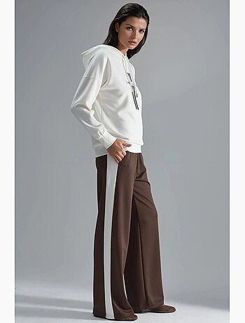 Ensemble de survêtement long rayé à capuche et jambes larges hiccup