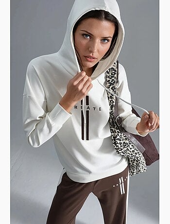 Ensemble de survêtement long rayé à capuche et jambes larges hiccup