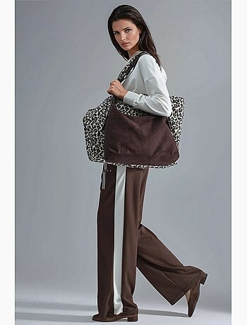 Ensemble de survêtement long rayé à capuche et jambes larges hiccup