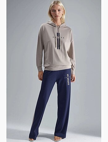 Ensemble de survêtement long rayé à capuche et jambes larges hiccup