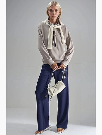Ensemble de survêtement long rayé à capuche et jambes larges hiccup