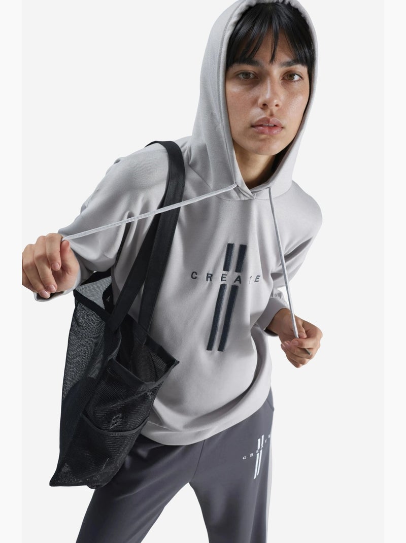 Ensemble de survêtement long rayé à capuche et jambes larges hiccup Gris - Kiabi