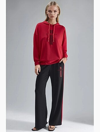 Ensemble de survêtement long rayé à capuche et jambes larges hiccup