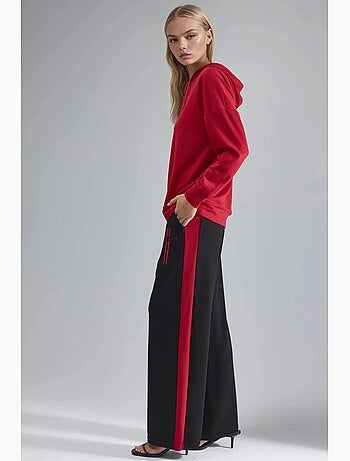 Ensemble de survêtement long rayé à capuche et jambes larges hiccup