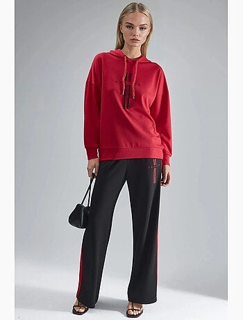 Ensemble de survêtement long rayé à capuche et jambes larges hiccup