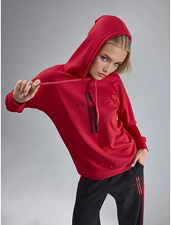 Ensemble de survêtement long rayé à capuche et jambes larges