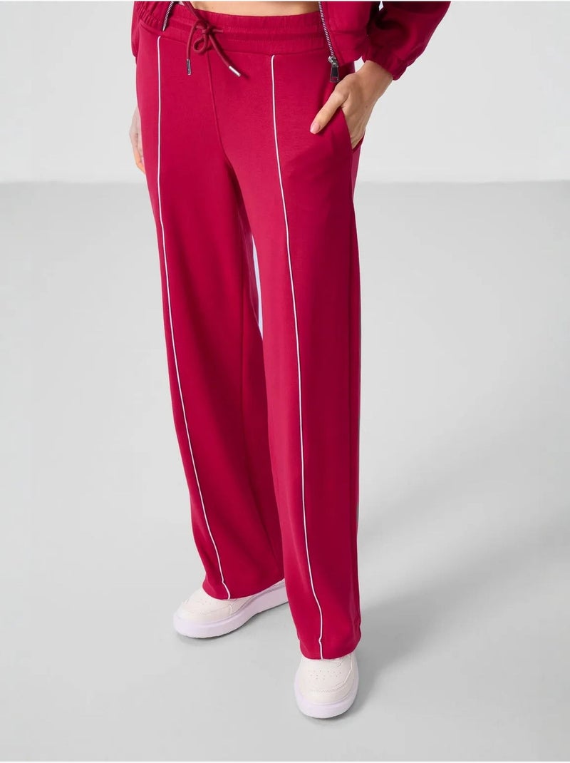 Ensemble de survêtement oversize à col zippé tommy Rose fluo/Solinotes - Kiabi