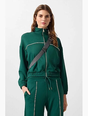 Ensemble de survêtement oversize à col zippé tommy
