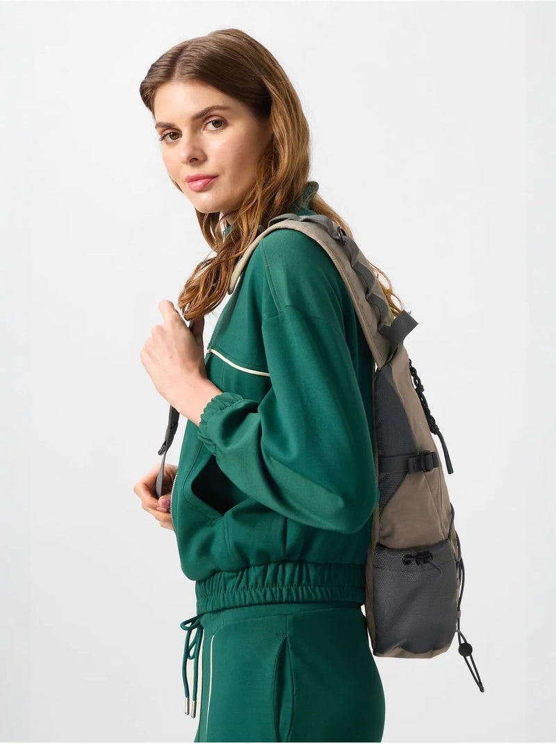 Ensemble de survêtement oversize à col zippé tommy Vert émeraude - Kiabi