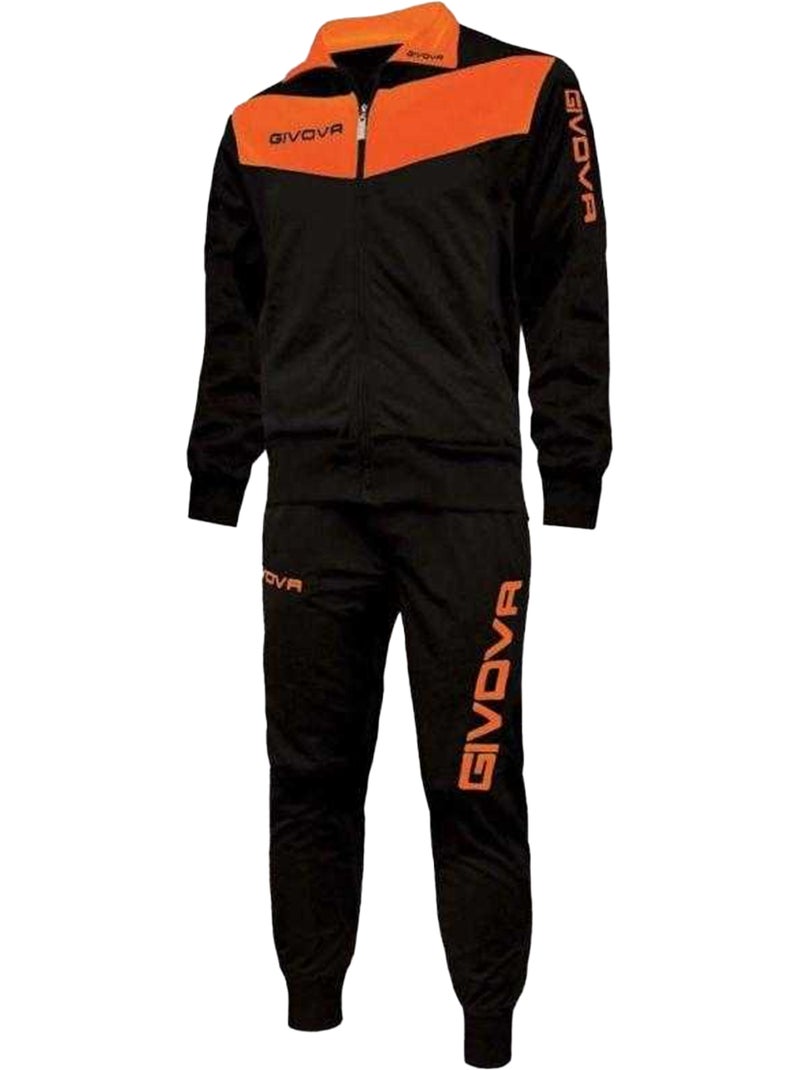 Ensemble de survêtement tuta visa - givova Noir Orange - Kiabi