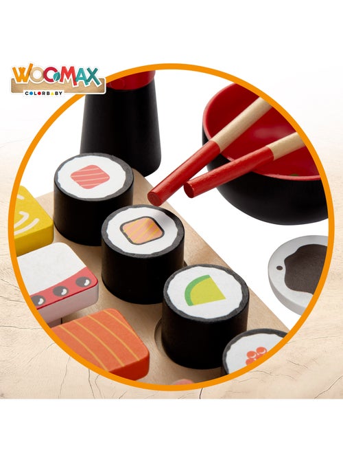 Ensemble de sushis en bois WOOMAX - Kiabi Ensemble de sushis en bois WOOMAX - Kiabi