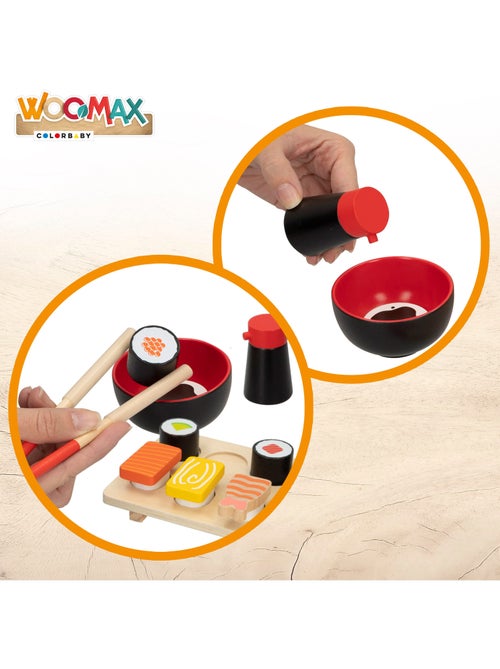 Ensemble de sushis en bois WOOMAX - Kiabi Ensemble de sushis en bois WOOMAX - Kiabi