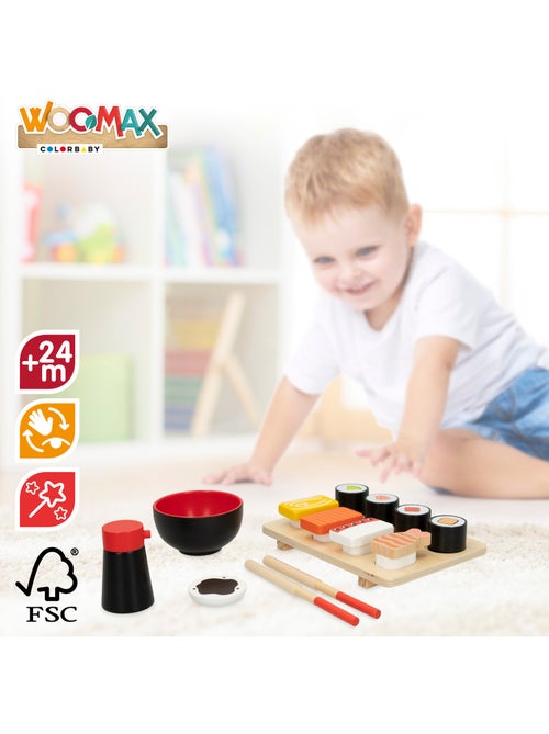 Ensemble de sushis en bois WOOMAX - Kiabi Ensemble de sushis en bois WOOMAX - Kiabi
