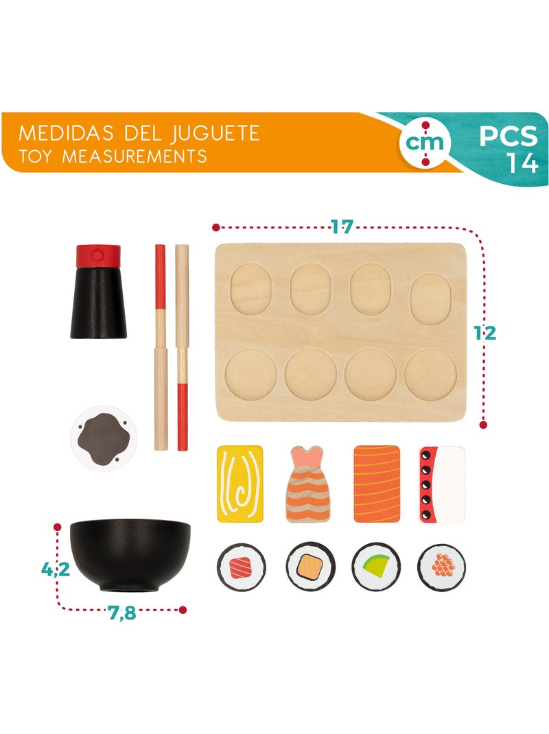 Ensemble de sushis en bois WOOMAX N/A - Kiabi