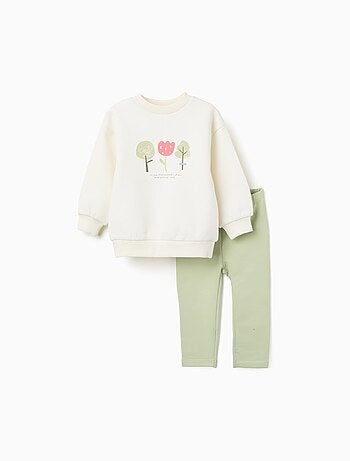 Ensemble de sweat en coton peigné + legging