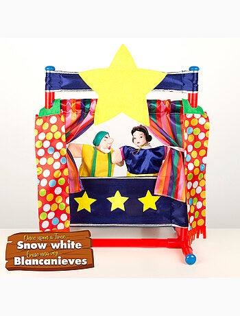 Ensemble de théâtre de marionnettes blanche-neige 25 cm cucu show