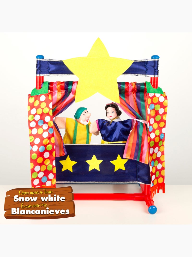 Ensemble de théâtre de marionnettes blanche-neige 25 cm cucu show N/A - Kiabi