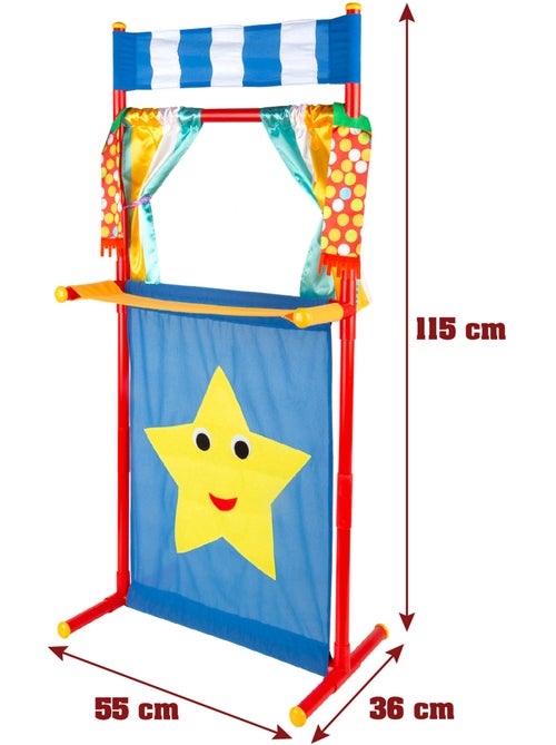 Ensemble de théâtre de marionnettes le petit chaperon rouge 25 cm cucu show - Kiabi