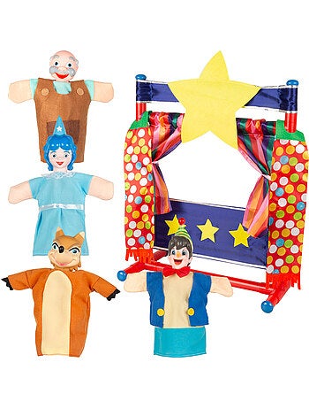 Ensemble de théâtre de marionnettes pinocchio cucu show