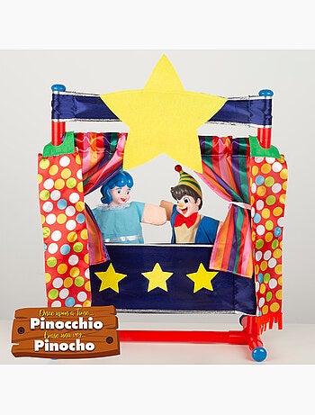 Ensemble de théâtre de marionnettes pinocchio cucu show