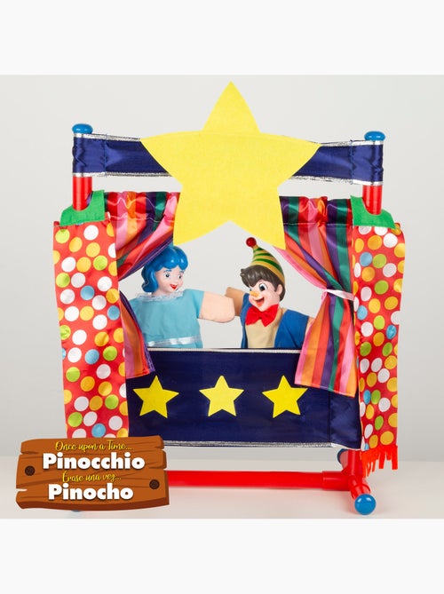 Ensemble de théâtre de marionnettes pinocchio cucu show - Kiabi