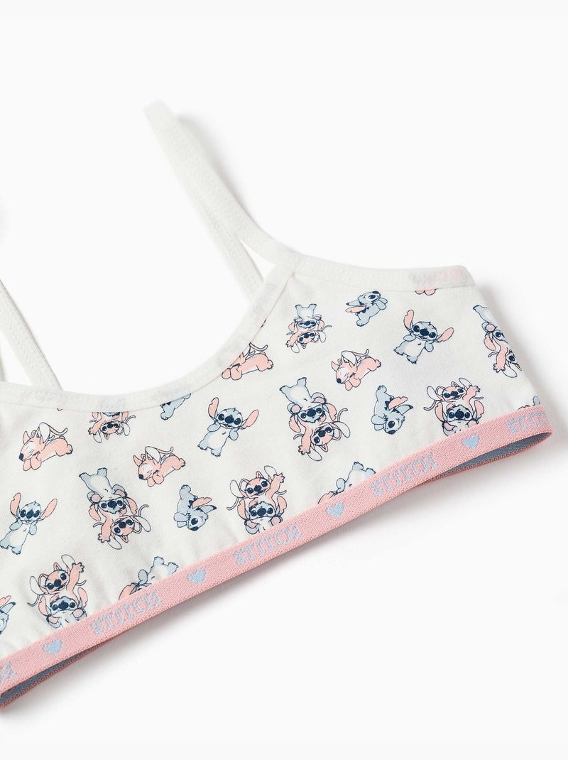 Ensemble de top et culottes avec stitch et angel Beige clair - Kiabi