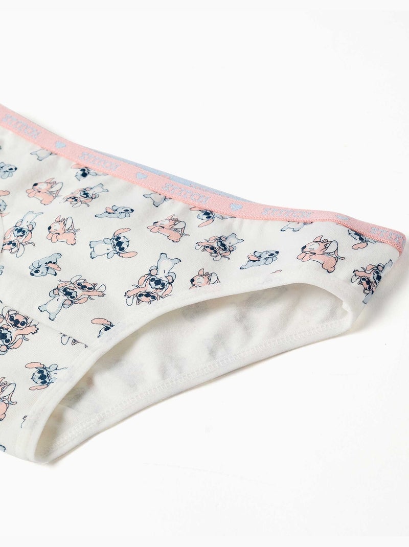 Ensemble de top et culottes avec stitch et angel Beige clair - Kiabi