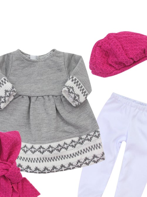 Ensemble de vêtements pour poupées Fair Isle 18 pouces - Kiabi