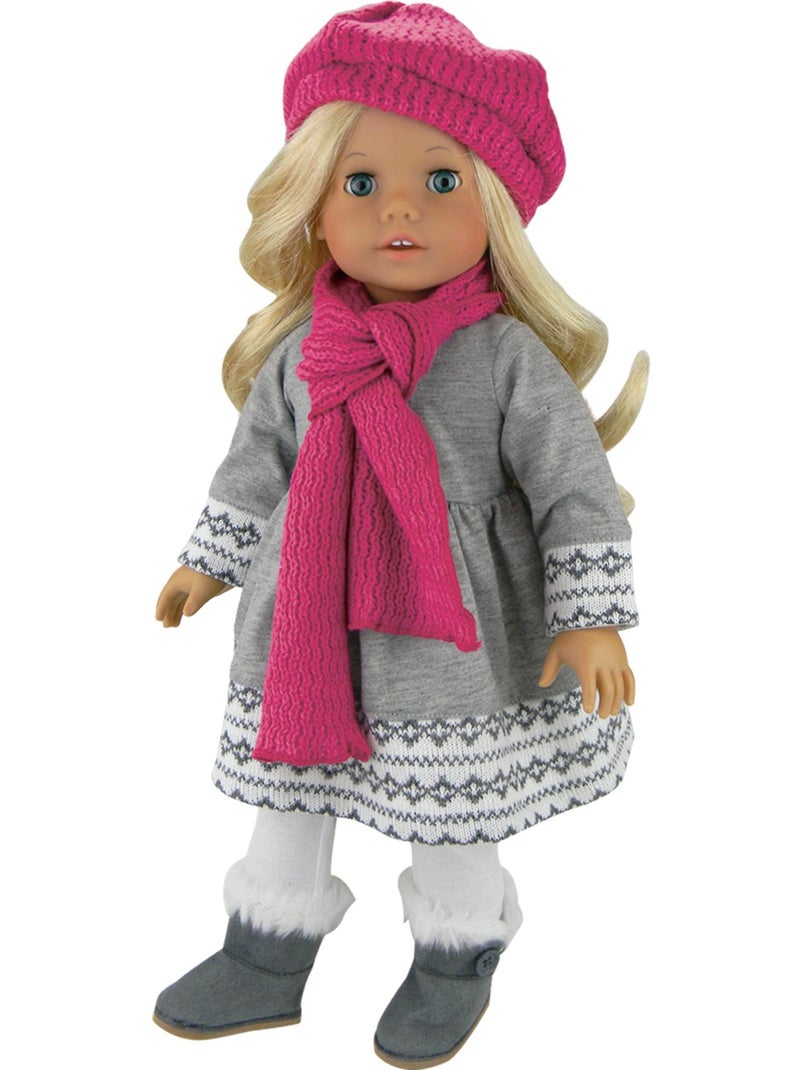 Ensemble de vêtements pour poupées Fair Isle 18 pouces N/A - Kiabi