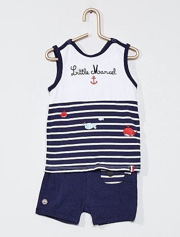 Ensemble débardeur et short 'Little Marcel'