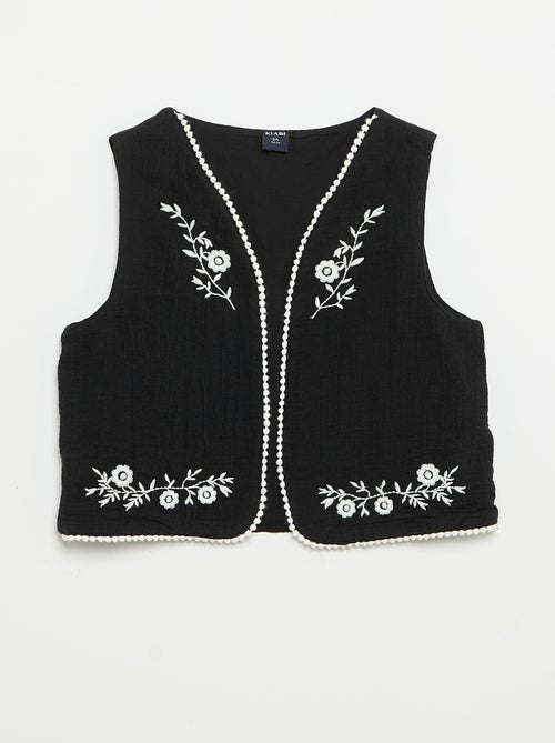 Ensemble débardeur + gilet sans manches - Kiabi Ensemble débardeur + gilet sans manches - Kiabi