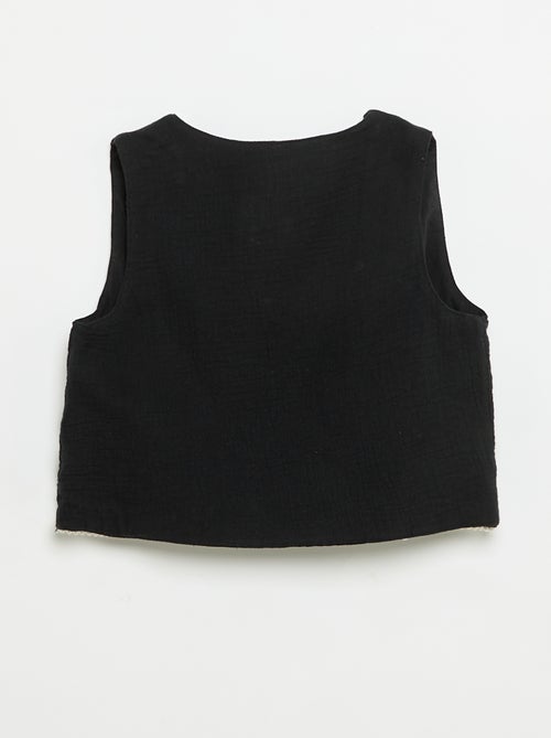 Ensemble débardeur + gilet sans manches - Kiabi Ensemble débardeur + gilet sans manches - Kiabi
